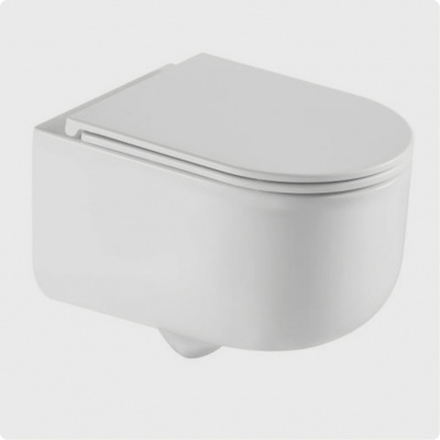 Унитаз подвесной безободковый AQUAme AQM2013PRO 49х36х38 см